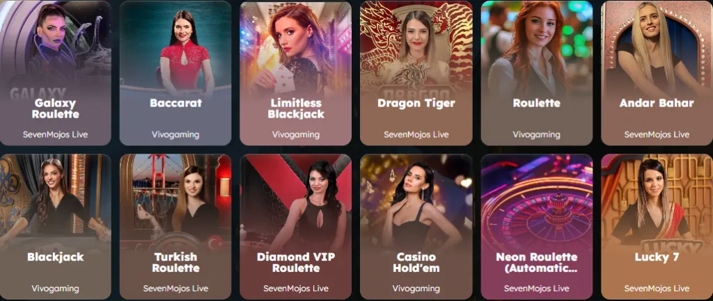 Games at Mania Casino